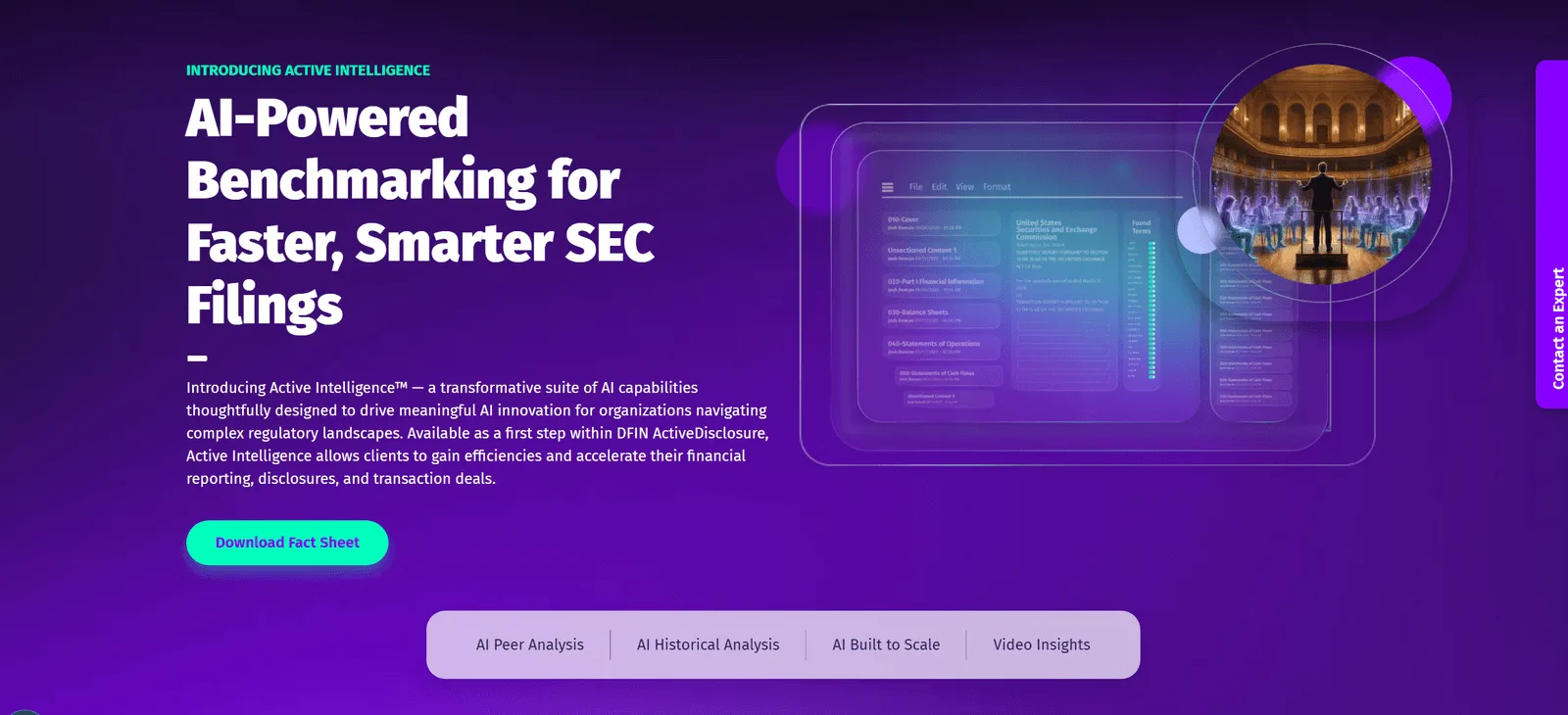 DFIN AI Services — financial-document AI for regulatory workflows